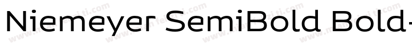 Niemeyer SemiBold Bold字体转换